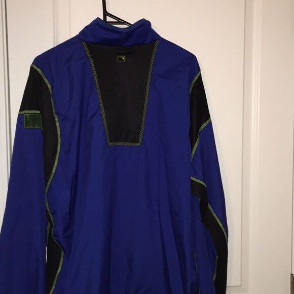 Vtg adidas running marathon work out blue jacket - Picture 5 of 5